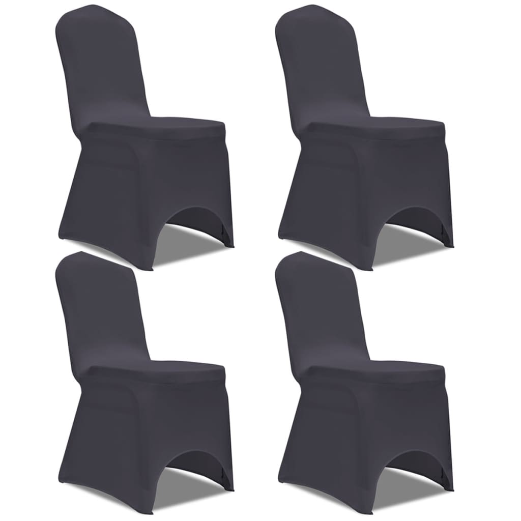Black Spandex Fitted Chair Cover 160 GSM
