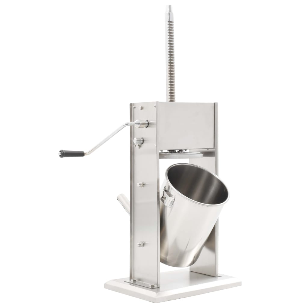 Manual Sausage Stuffer Silver 10 L Stainless Steel Modernique