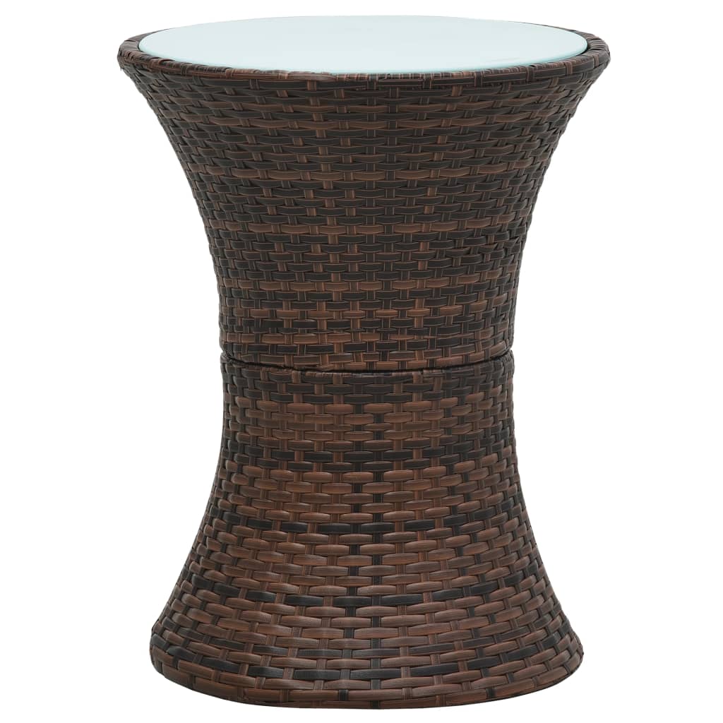 Tall wicker side deals table