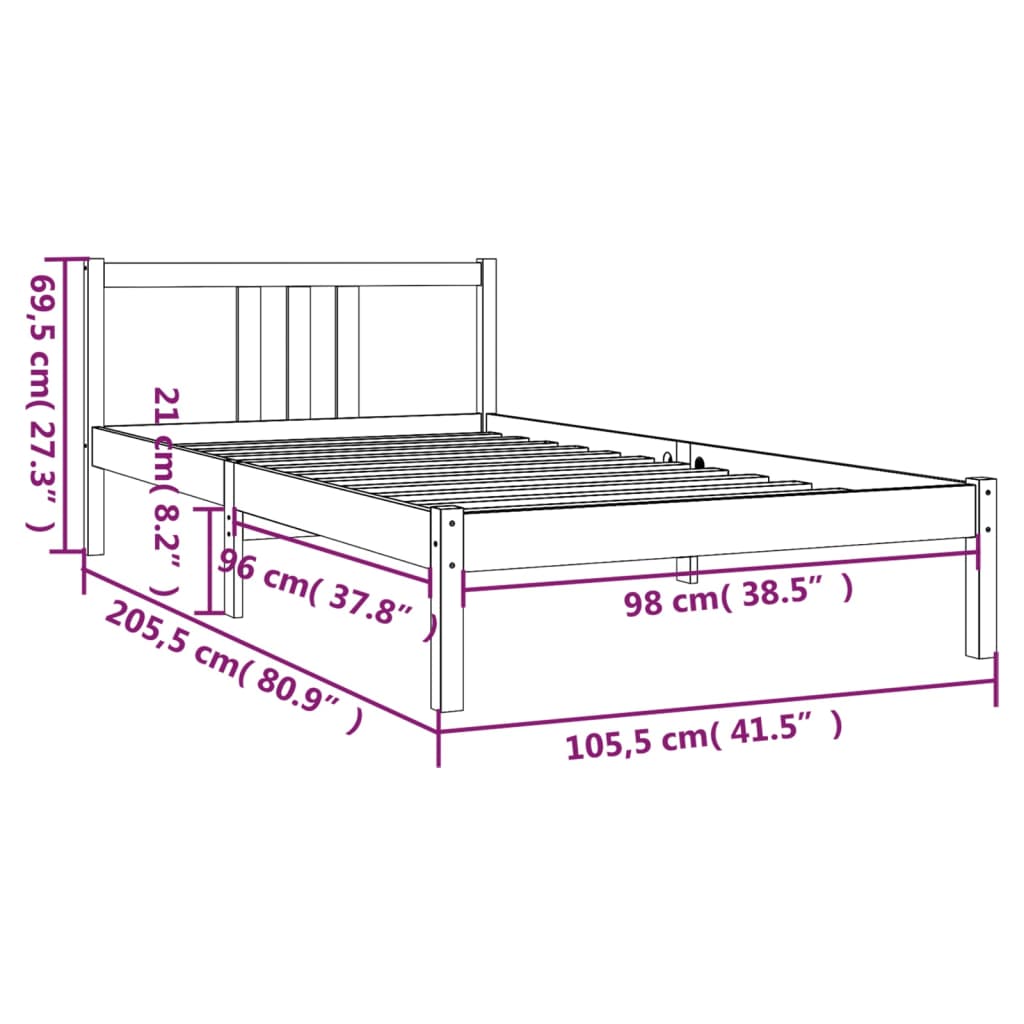 Malm double store bed frame dimensions