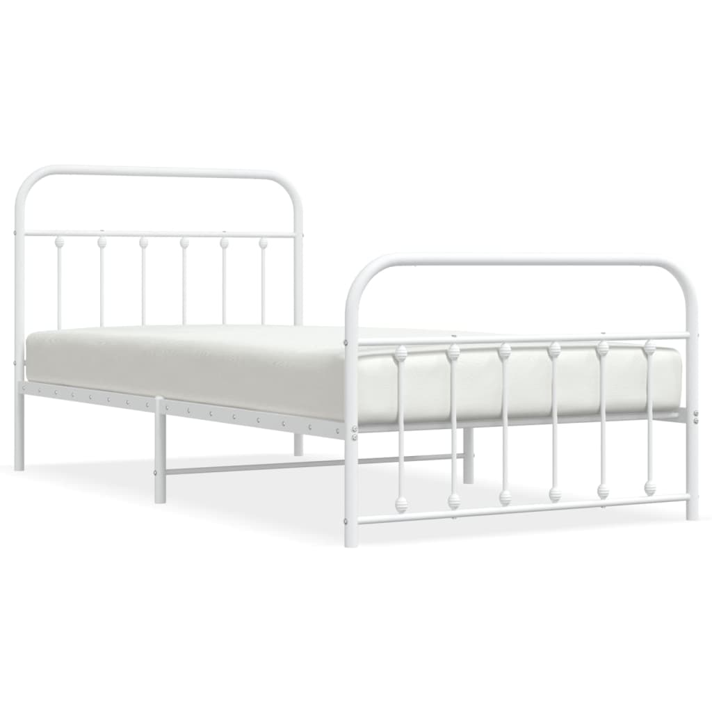 Vintage metal deals bed frame twin